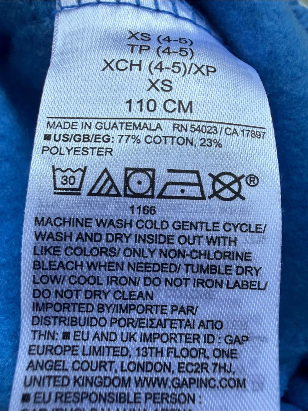New Gap Kids Blue Fleece Wide-Leg Bottoms